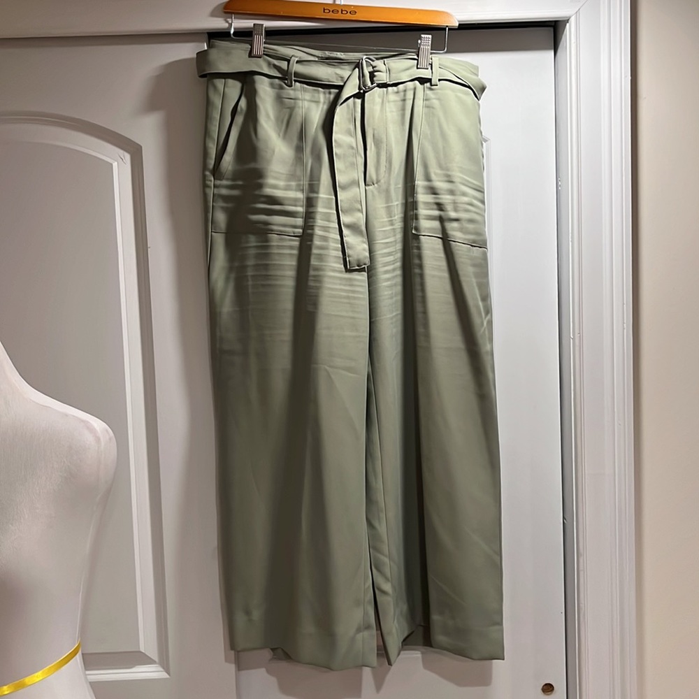 Banana Republic Blake Crop Slacks in Green